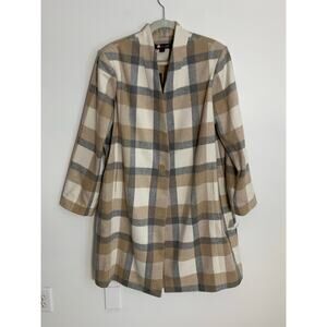 Renuar Plaid Wool Blend One Button Coat NWT size XL $205‎